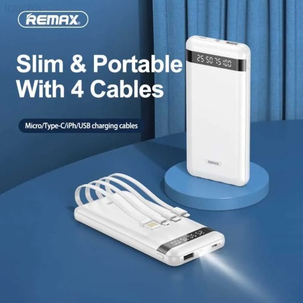 NWT Remax power bank with cables – 10000mah